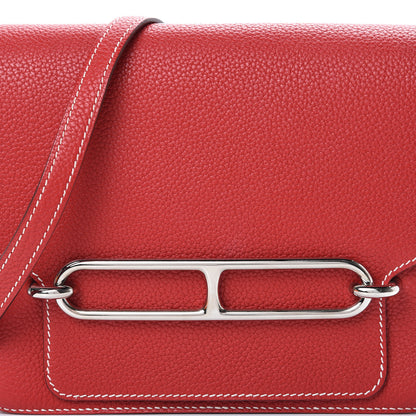 Hermes Taurillon Clemence Sac Roulis 23 Rouge Casaque 8 of 11