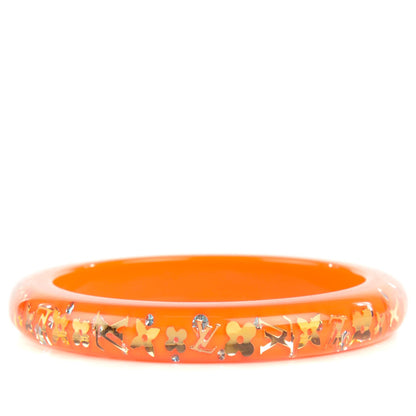 Louis Vuitton Resin Swarovski PM Inclusion Bracelet M Orange Sunset 1 of 3