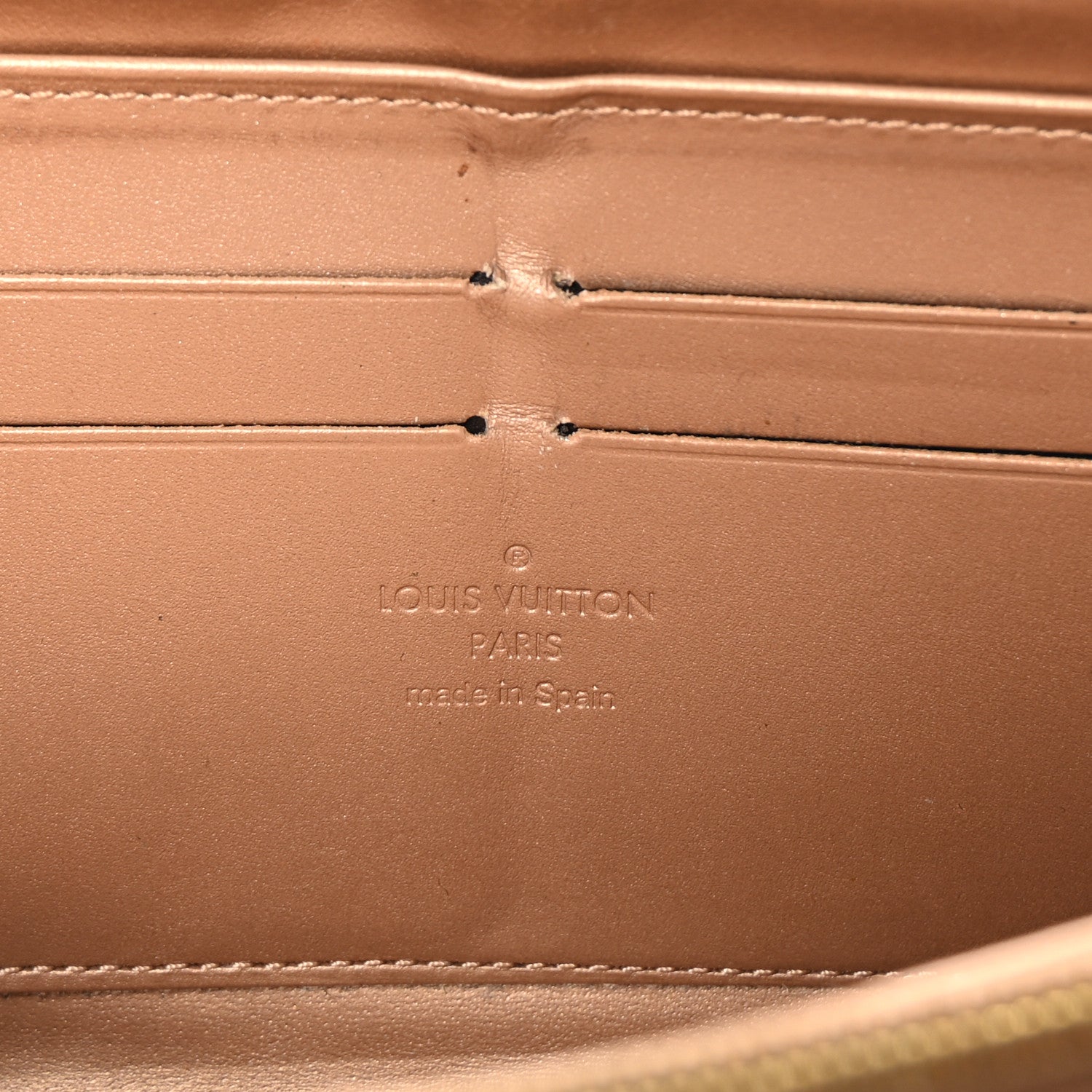 Louis Vuitton Vernis Zippy Wallet Beige Poudre 6 of 7