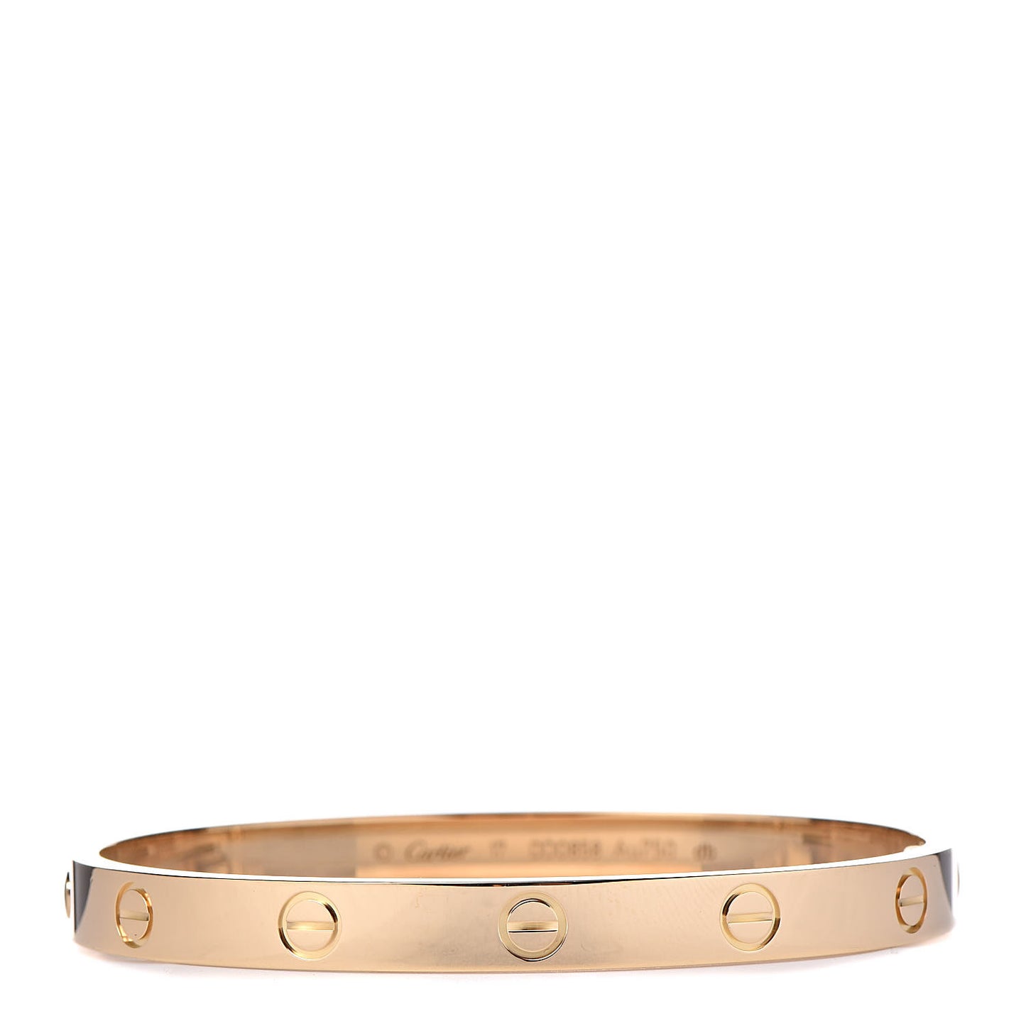 18K Yellow Gold LOVE Bracelet 17