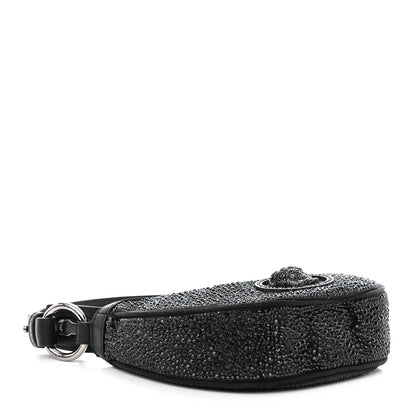 Versace Crystal Repeat Mini Hobo Black 4 of 10