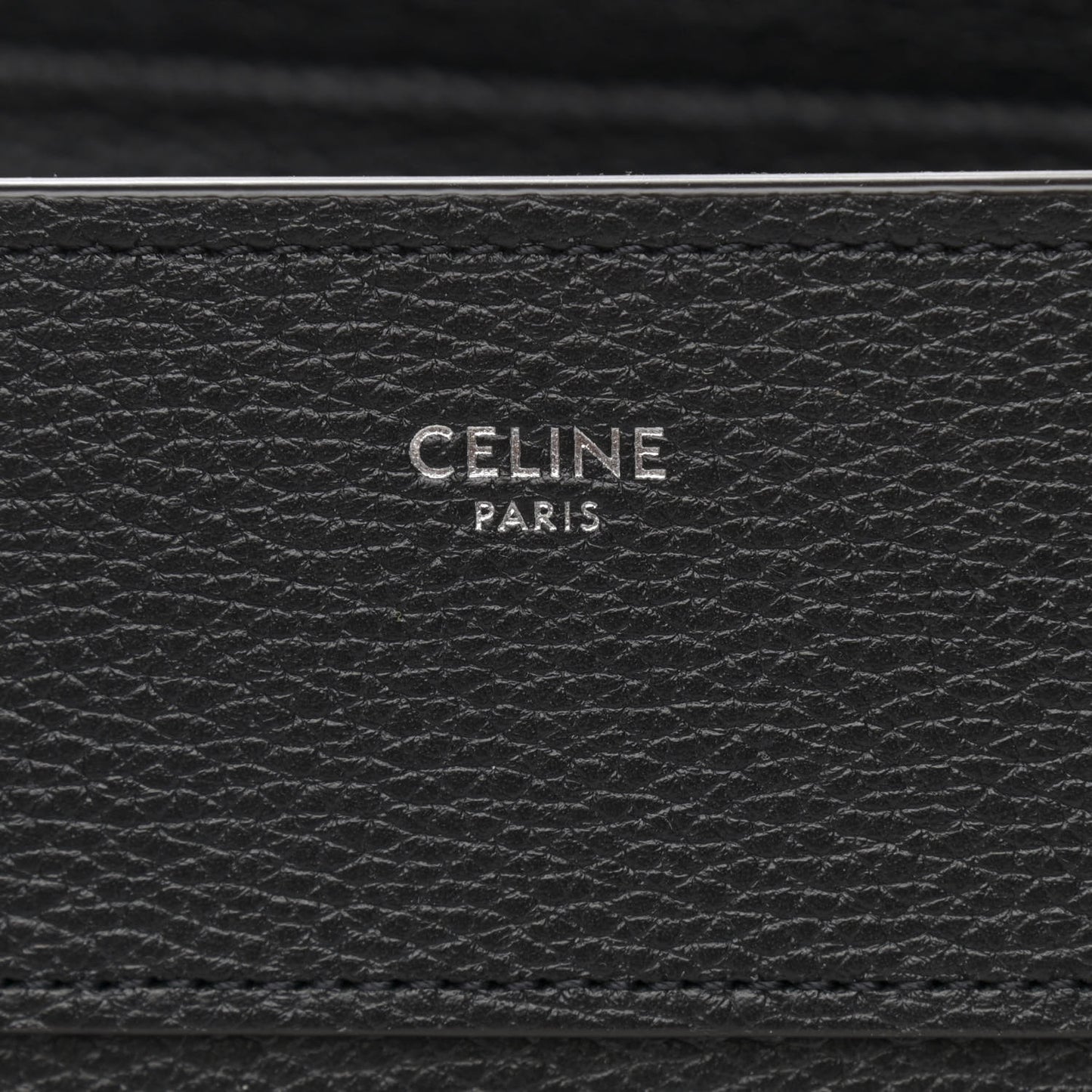 Drummed Calfskin Mini Luggage Black