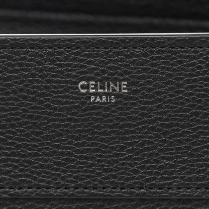 Celine Drummed Calfskin Mini Luggage Black 6 of 11