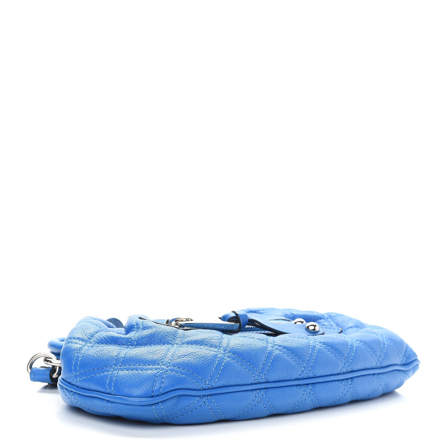 Marc Jacobs Calfskin Quilted Little Stam Bright Blue 4 of 8