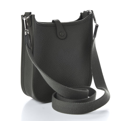 Hermes Taurillon Clemence Evelyne TPM Vert De Gris 3 of 10