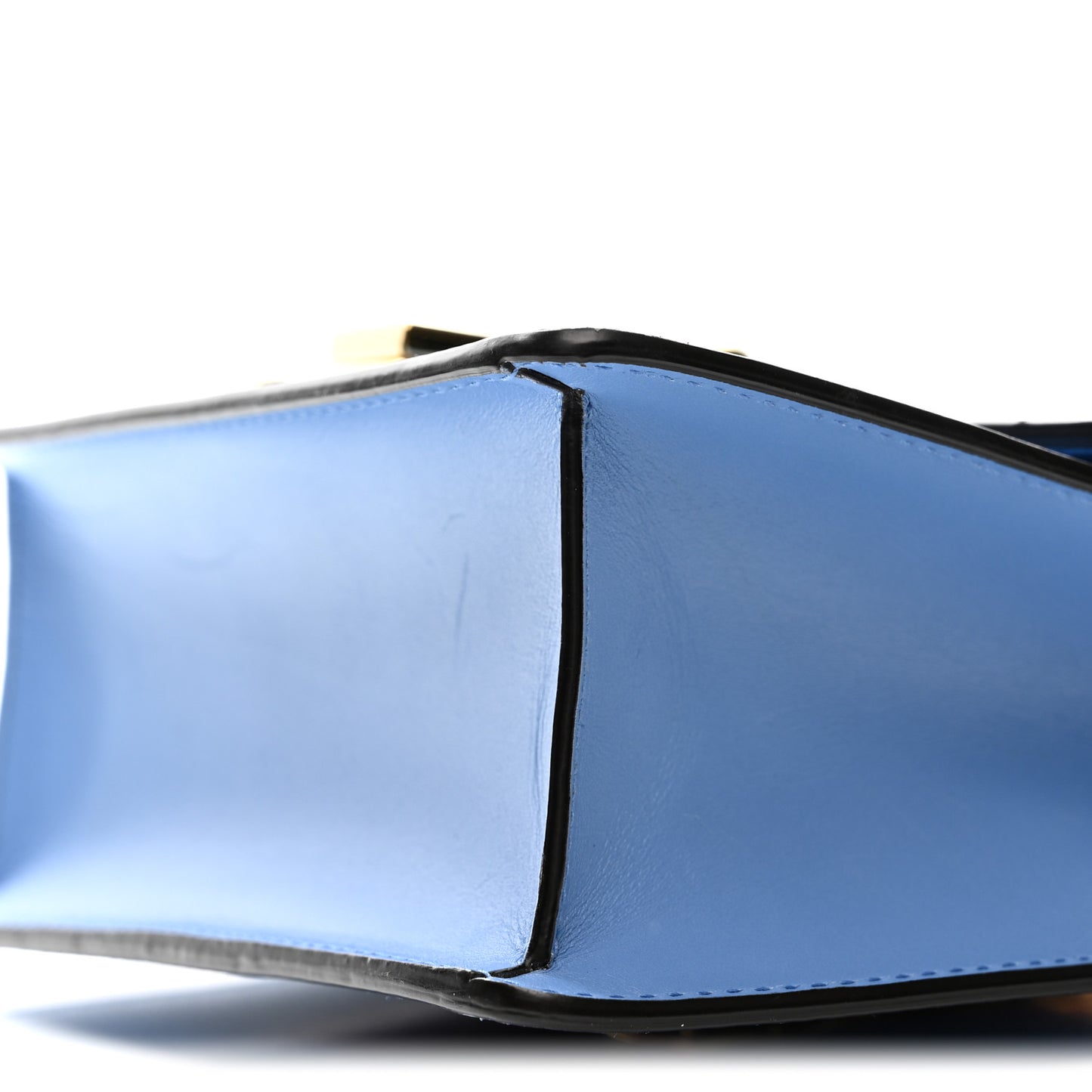 Calfskin Mini Sylvie Chain Shoulder Bag Clear Sky Blue