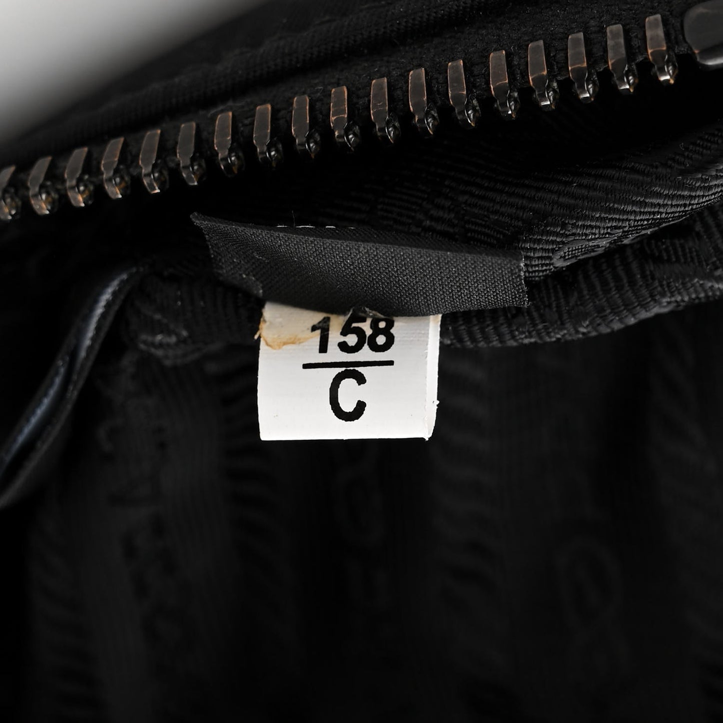 Re-Nylon Saffiano Pocket Zippered Shoulder Bag Black