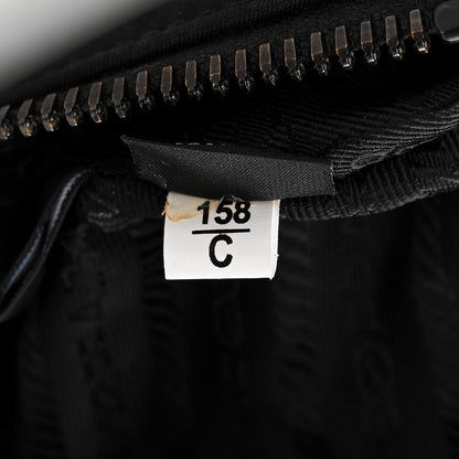 Prada Re-Nylon Saffiano Pocket Zippered Shoulder Bag Black 8 of 11