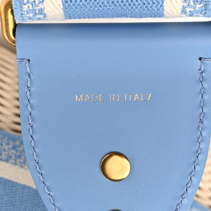 Christian Dior Wicker Oblique Medium Lady Dior Bag Cornflower Blue 7 of 9