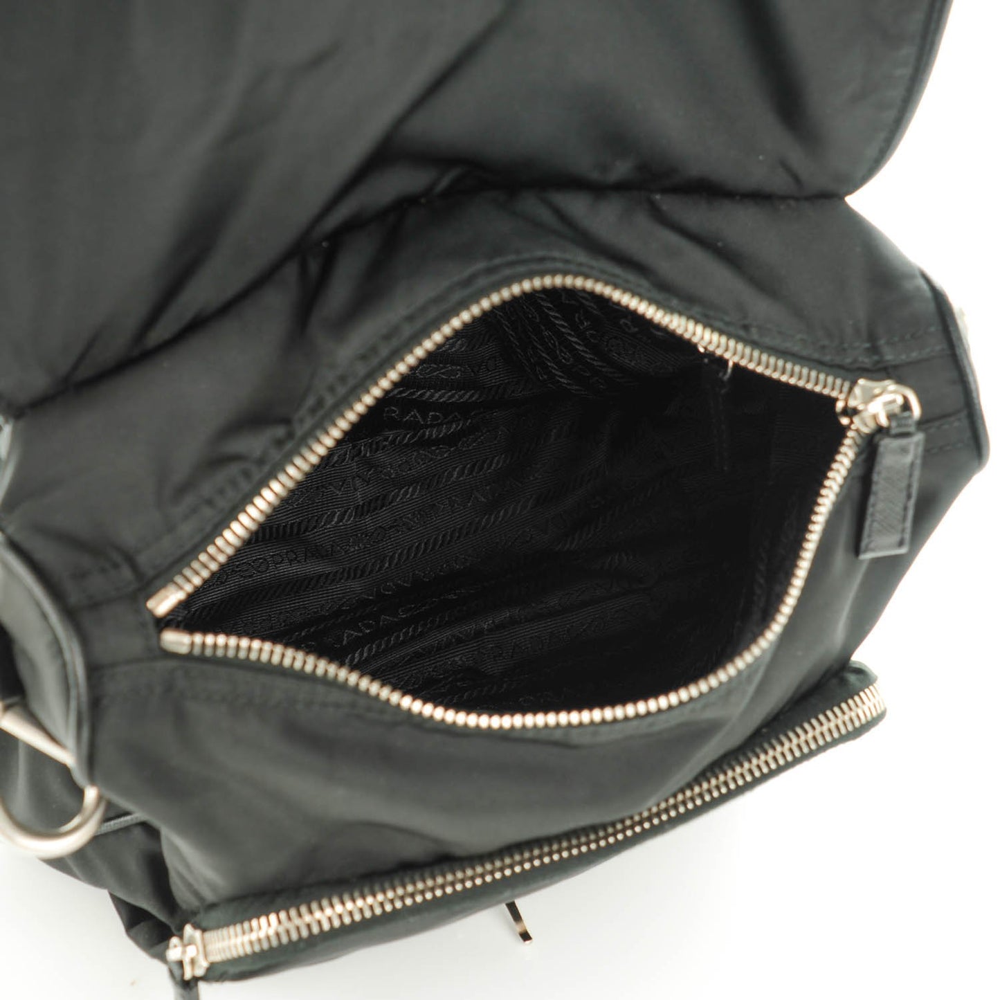 Nylon Vela Shoulder Bag Black