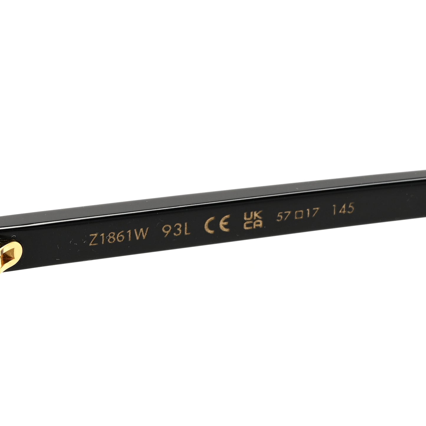 Acetate My Monogram Light Square Sunglasses Z1861W Black