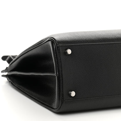 Gucci Grainy Calfskin Medium Zumi Top Handle Bag Black 10 of 11