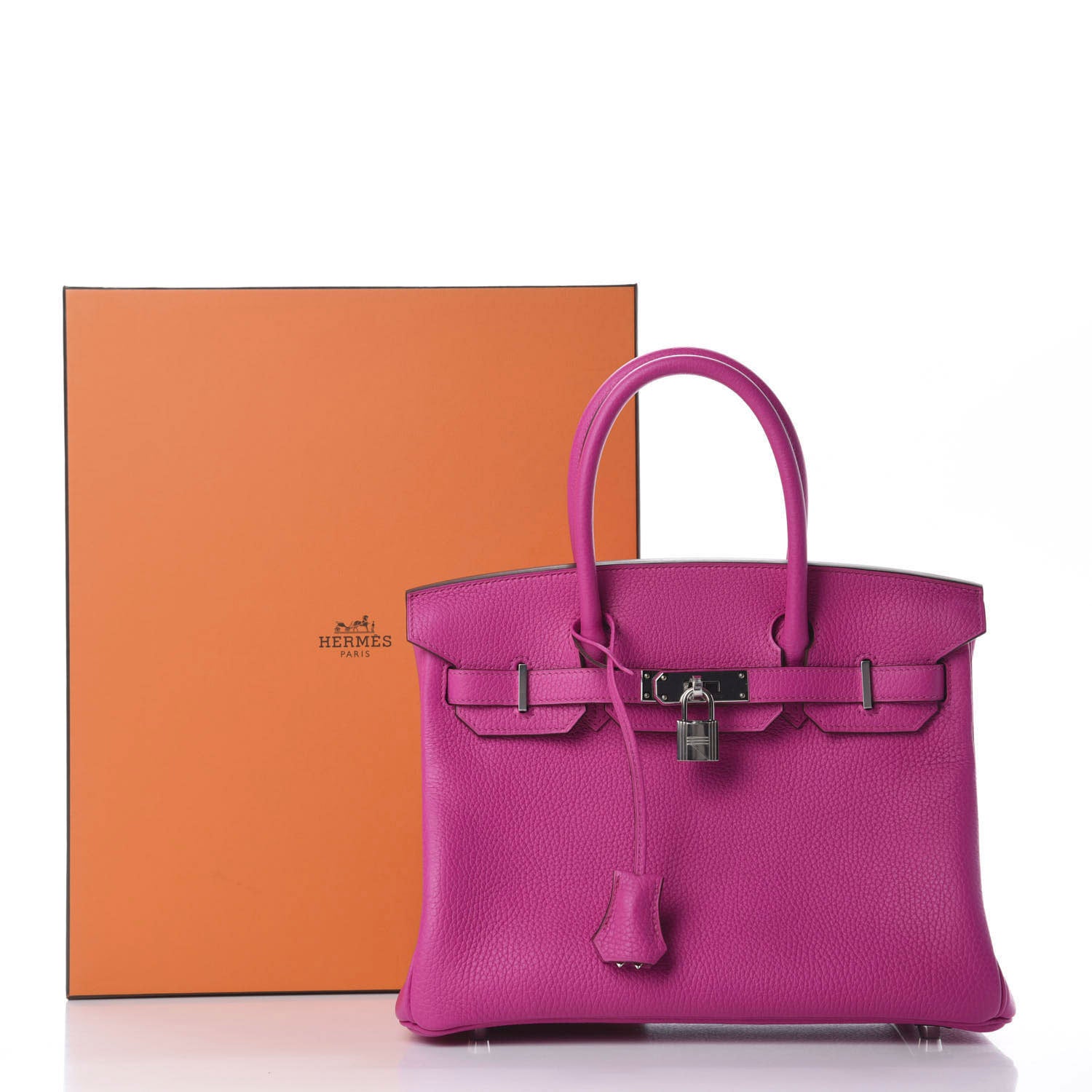 Hermes Taurillon Clemence Birkin 30 Magnolia 11 of 11