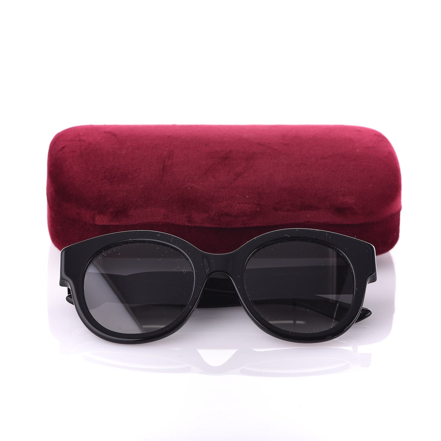 Round Frame GG Star Sunglasses GG0207S Black