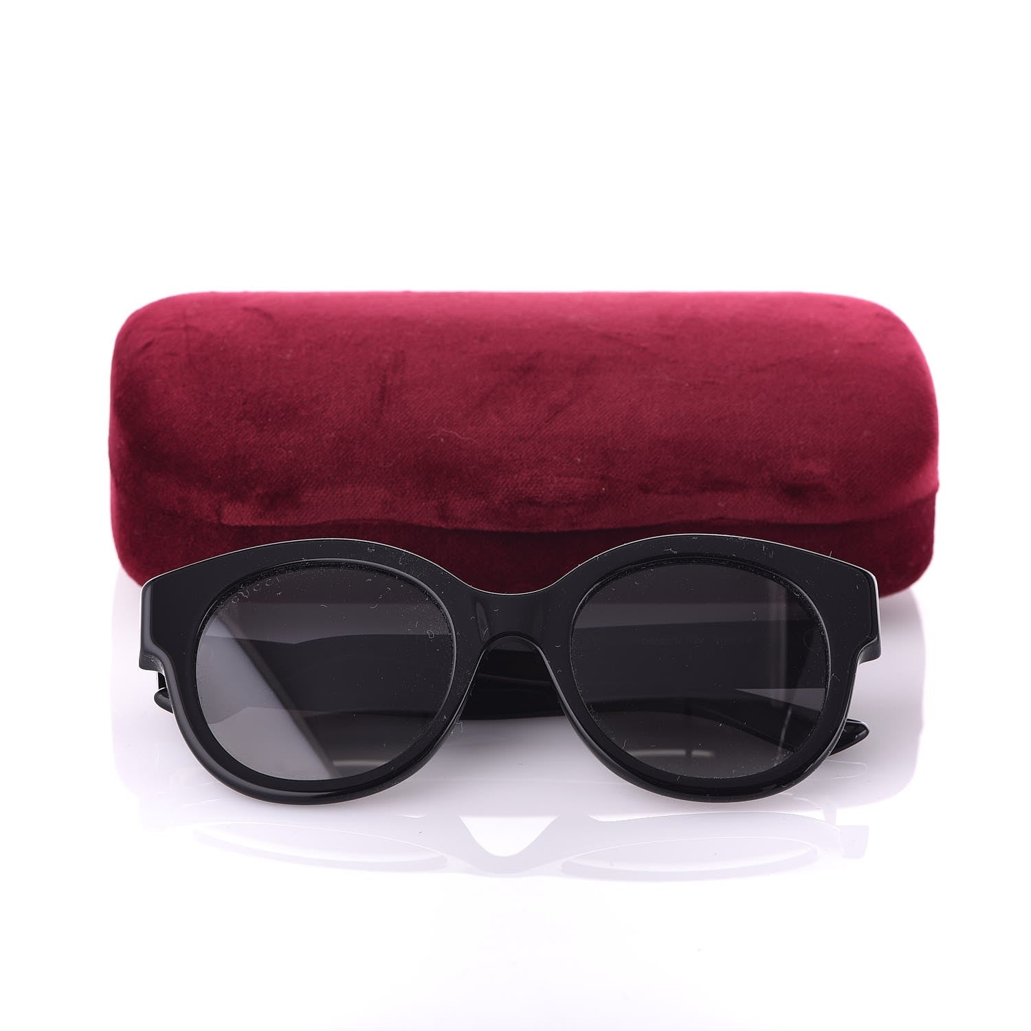 Gucci Round Frame GG Star Sunglasses GG0207S Black 10 of 10