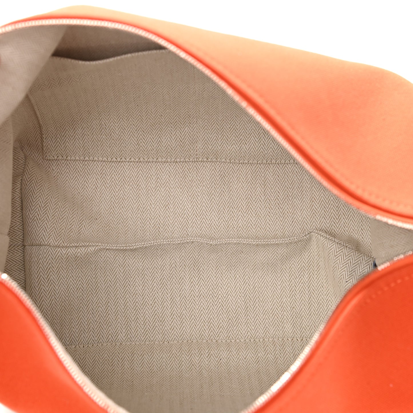 Canvas Large Bride-A-Brac Pouch Orange Feu Burgundy