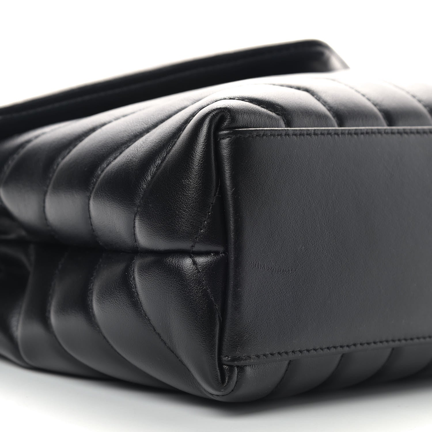 Saint Laurent Calfskin Y Quilted Monogram Small Loulou Chain Satchel Black 5 of 11