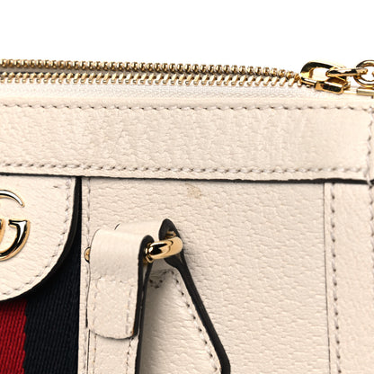 Gucci Textured Calfskin Web Small Ophidia Tote Bag Mystic White 6 of 7