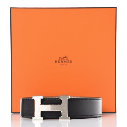 Hermes Box Epsom 32mm H Belt 90 Black Etoupe 10 of 10