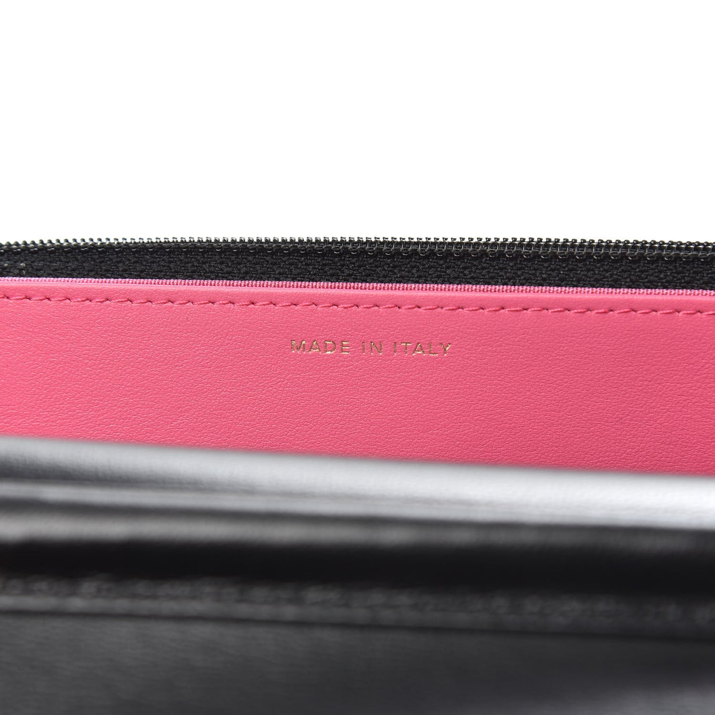 Goatskin Quilted Timeless CC Wallet On Chain WOC Black