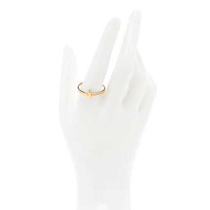 Tiffany 18K Yellow Gold Diamond 2.5mm T T1 Ring 63 10.25 2 of 4