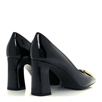 Louis Vuitton Patent Madeleine Pumps 37.5 Black 4 of 10