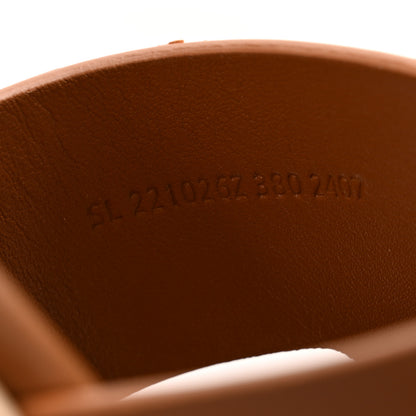 Hermes Calfskin Cork Eze 30 Sandals 38 Gold 9 of 9