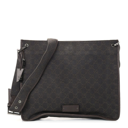 Gucci Monogram Messenger Bag Dark Brown 1 of 11