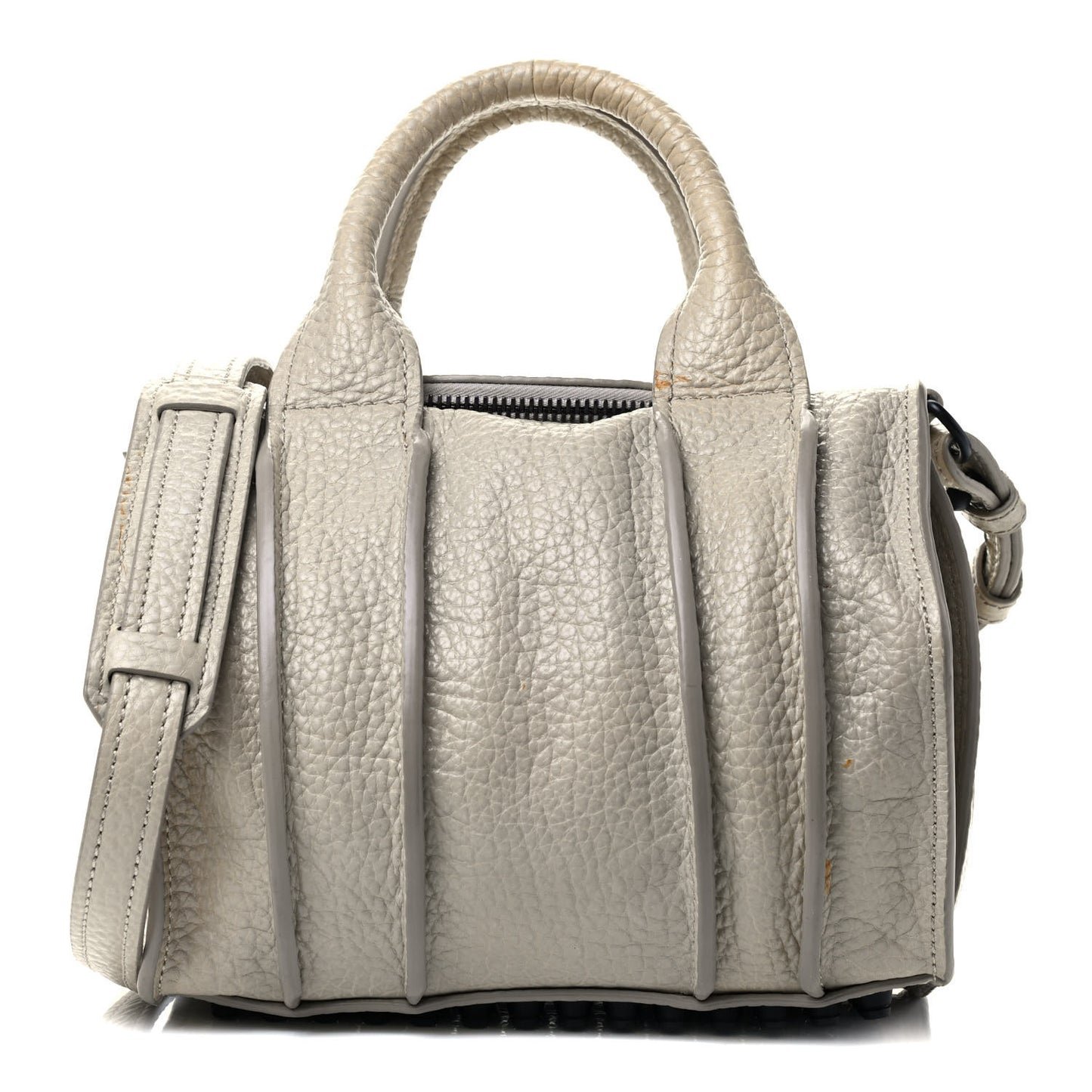 Pebbled Lambskin Inside Out Rocco Matte Black Hardware Chalk