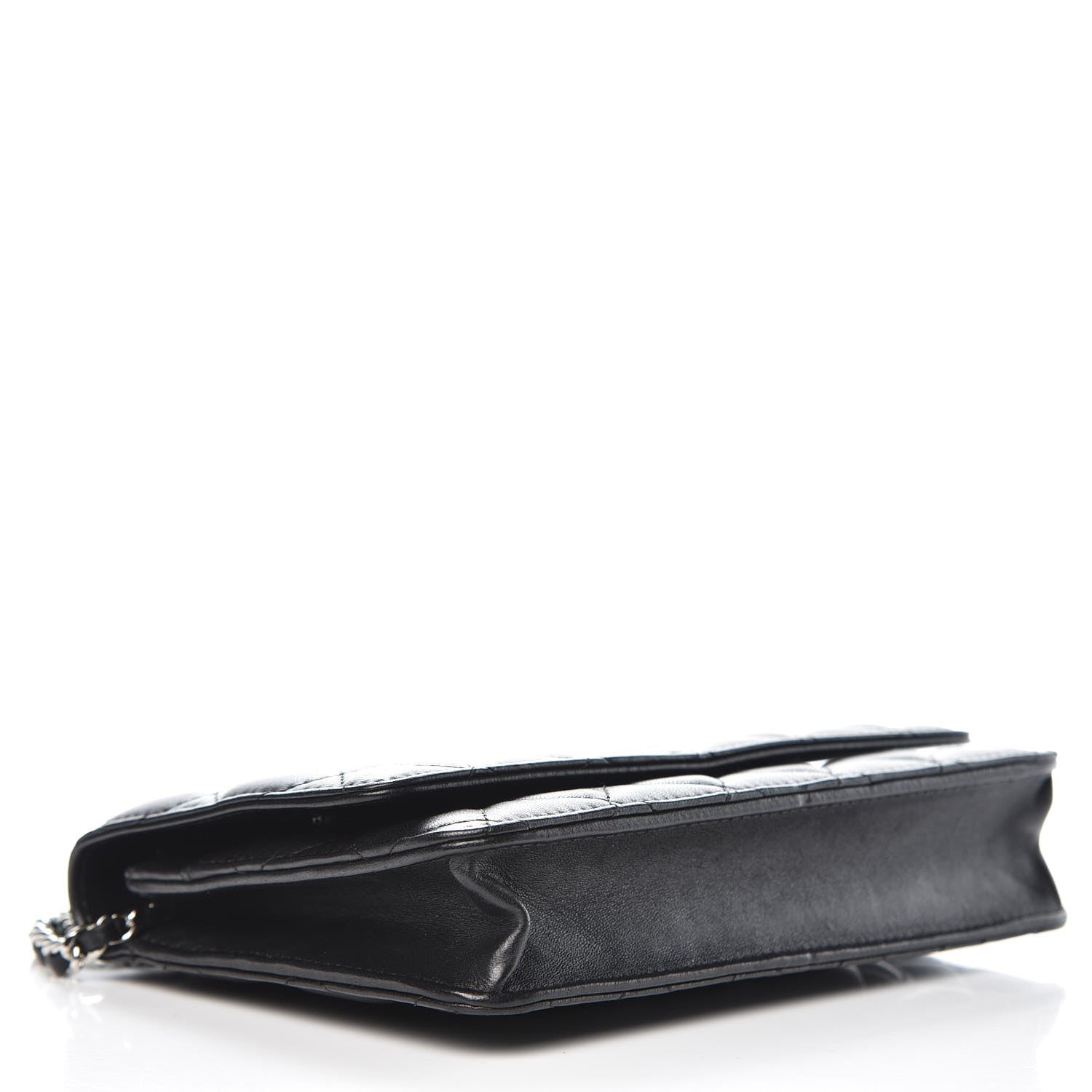 Chanel Lambskin Quilted Wallet On Chain WOC Black 4 of 9