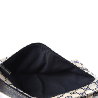Gucci GG Monogram Web Double Pocket Belt Bag Navy 5 of 11