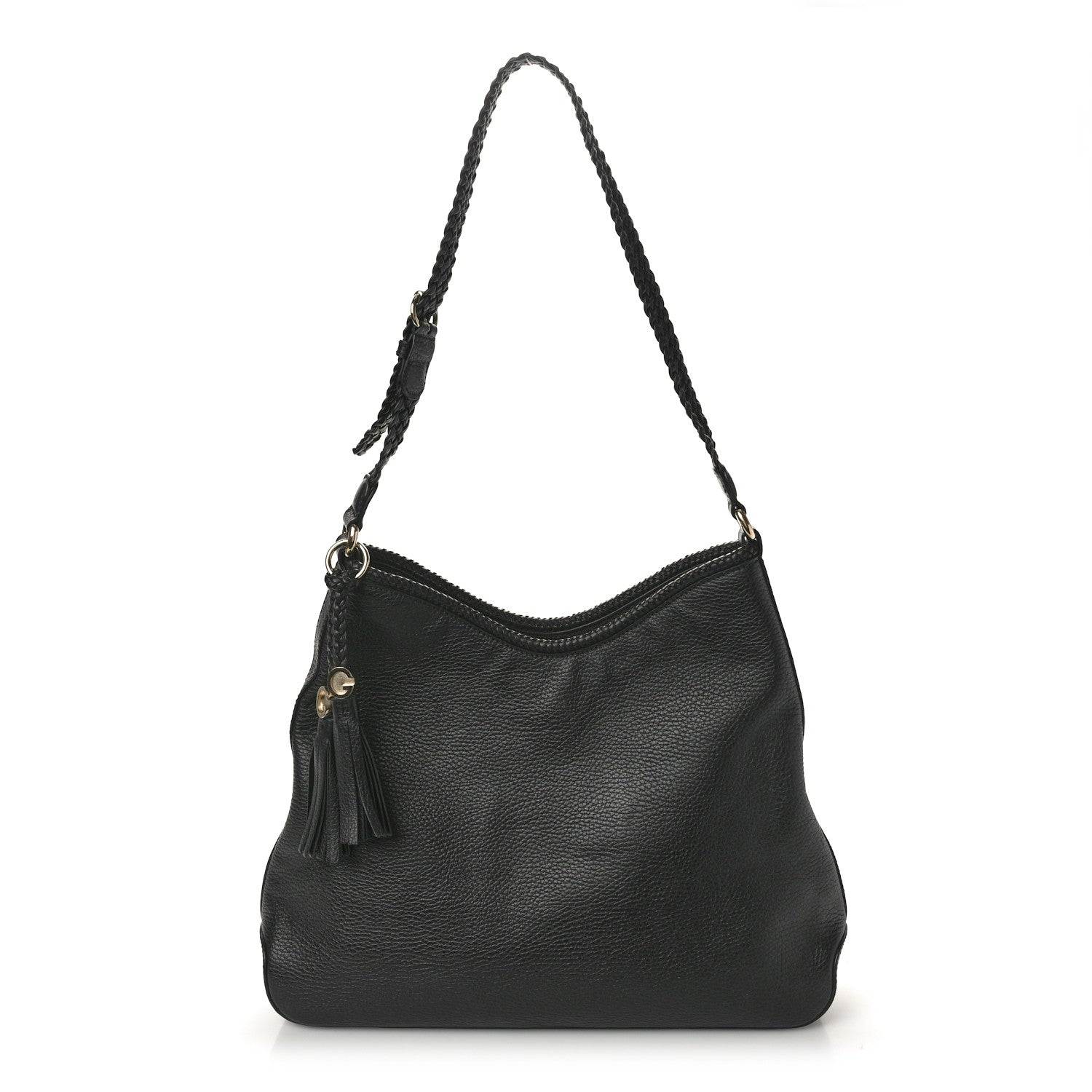 Gucci Pebbled Calfskin Medium Marrakech Hobo Black 1 of 11