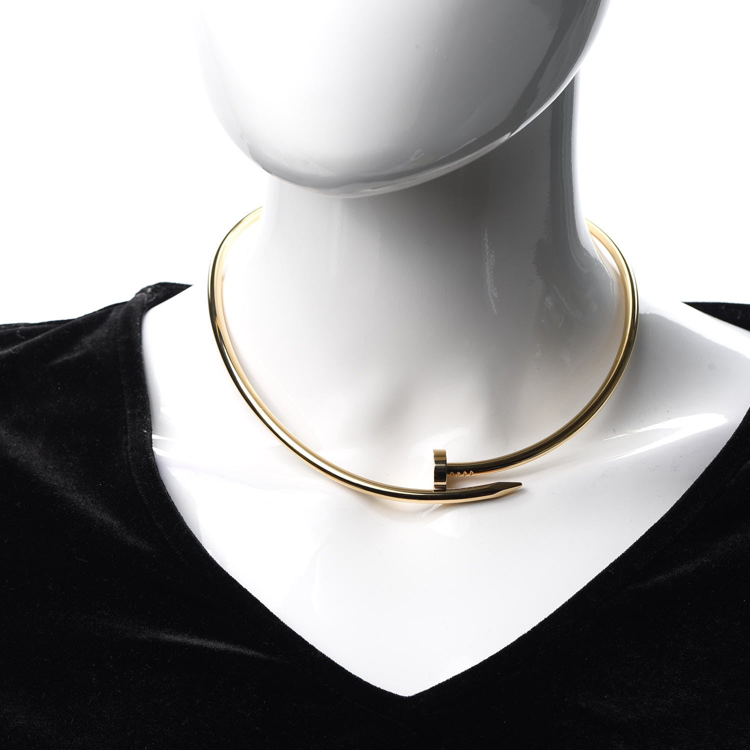 Cartier 18K Yellow Gold 4.5mm Juste Un Clou Necklace 2 of 5