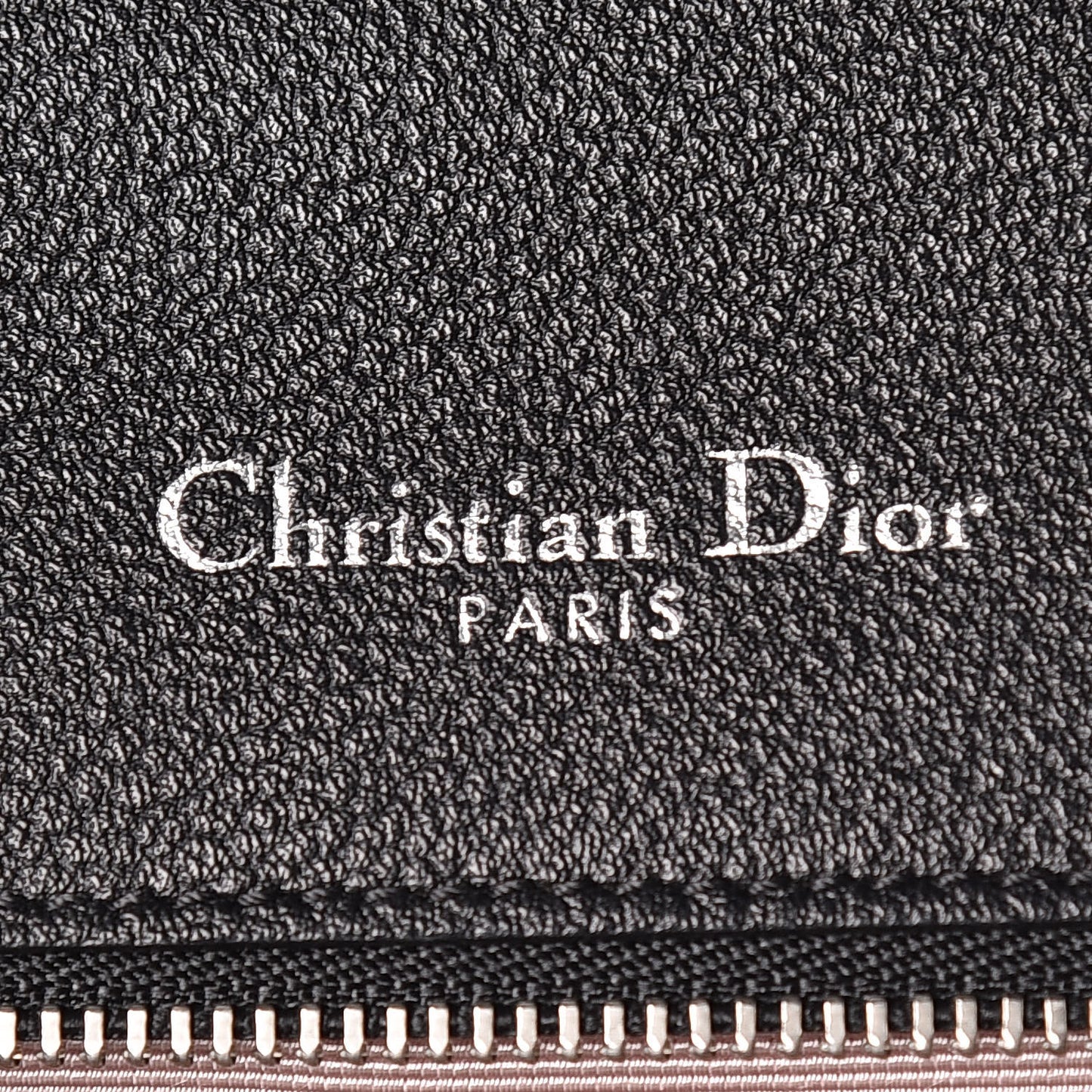 Grained Calfskin Medium Diorama Flap Bag Black