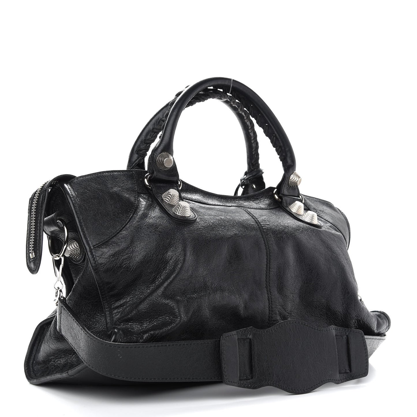 Agneau Giant 21 Silver Hardware Part Time Black
