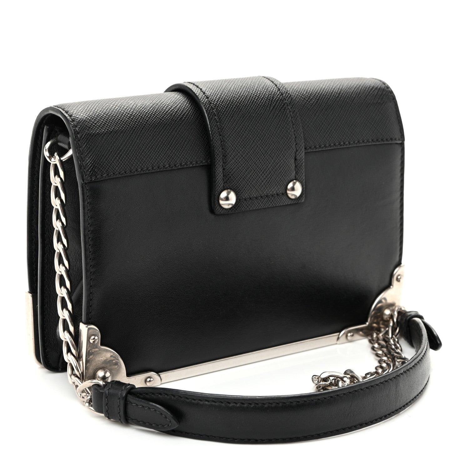 Prada City Calf Saffiano Cahier Astrology Bag Black Black 3 of 11