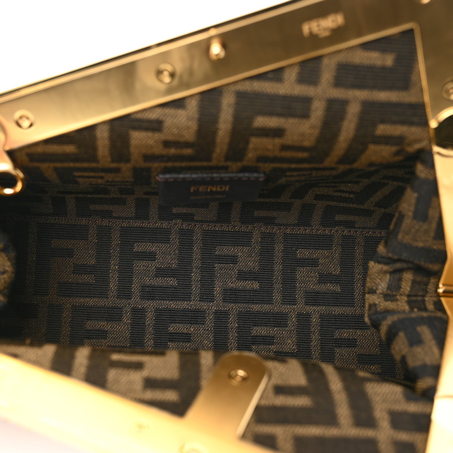Fendi Shiny Nappa Snakeskin Small Fendi First Nuvola Roccia 5 of 9