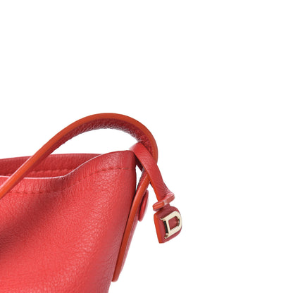 Delvaux Taurillon Mini Pin Bucket Coral 9 of 11