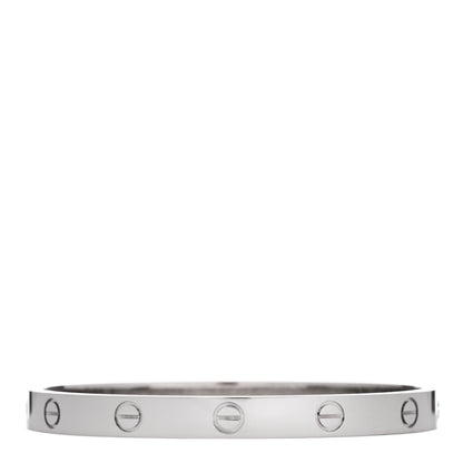 Cartier 18K White Gold LOVE Bracelet 17 2 of 9
