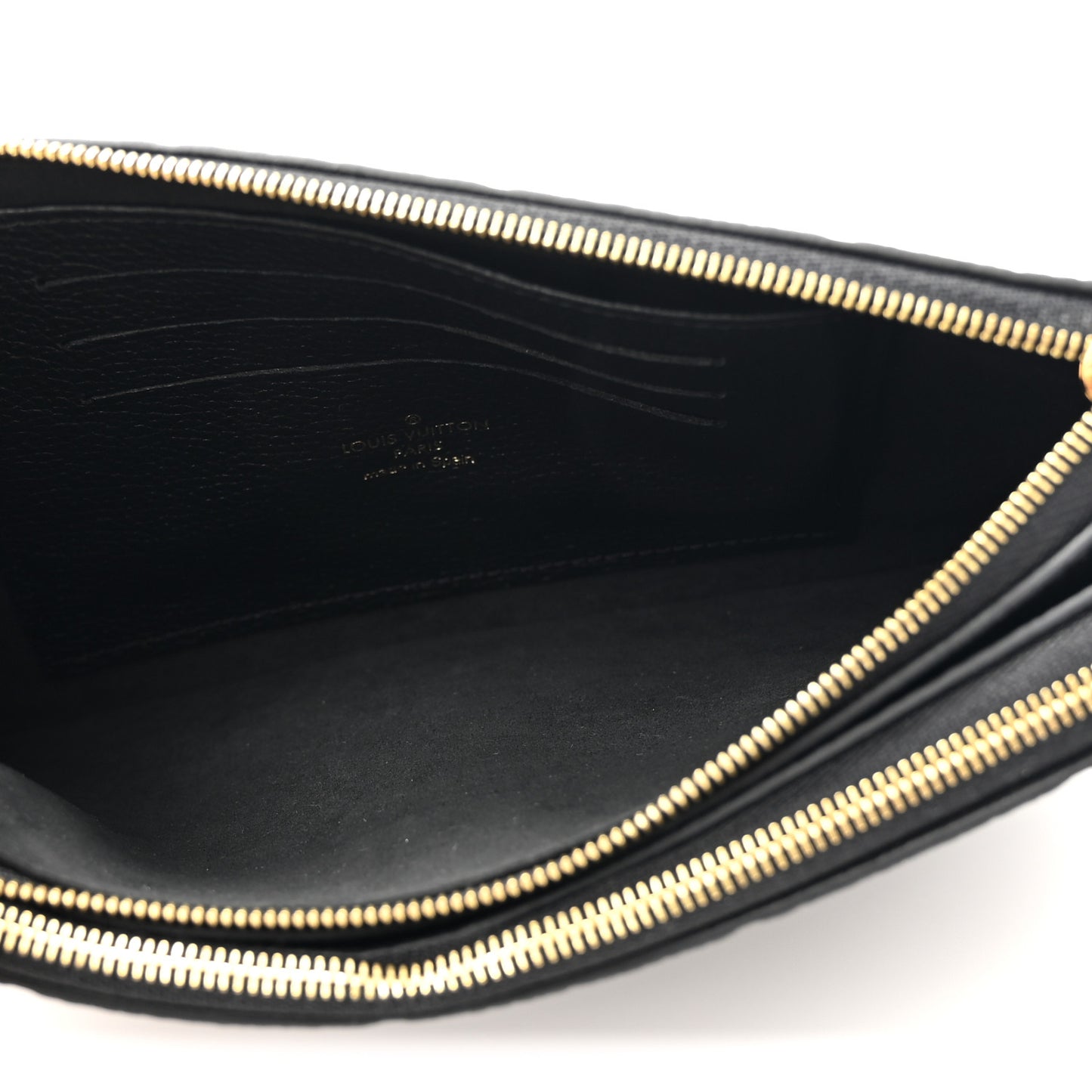 Empreinte Double Zip Pochette Black