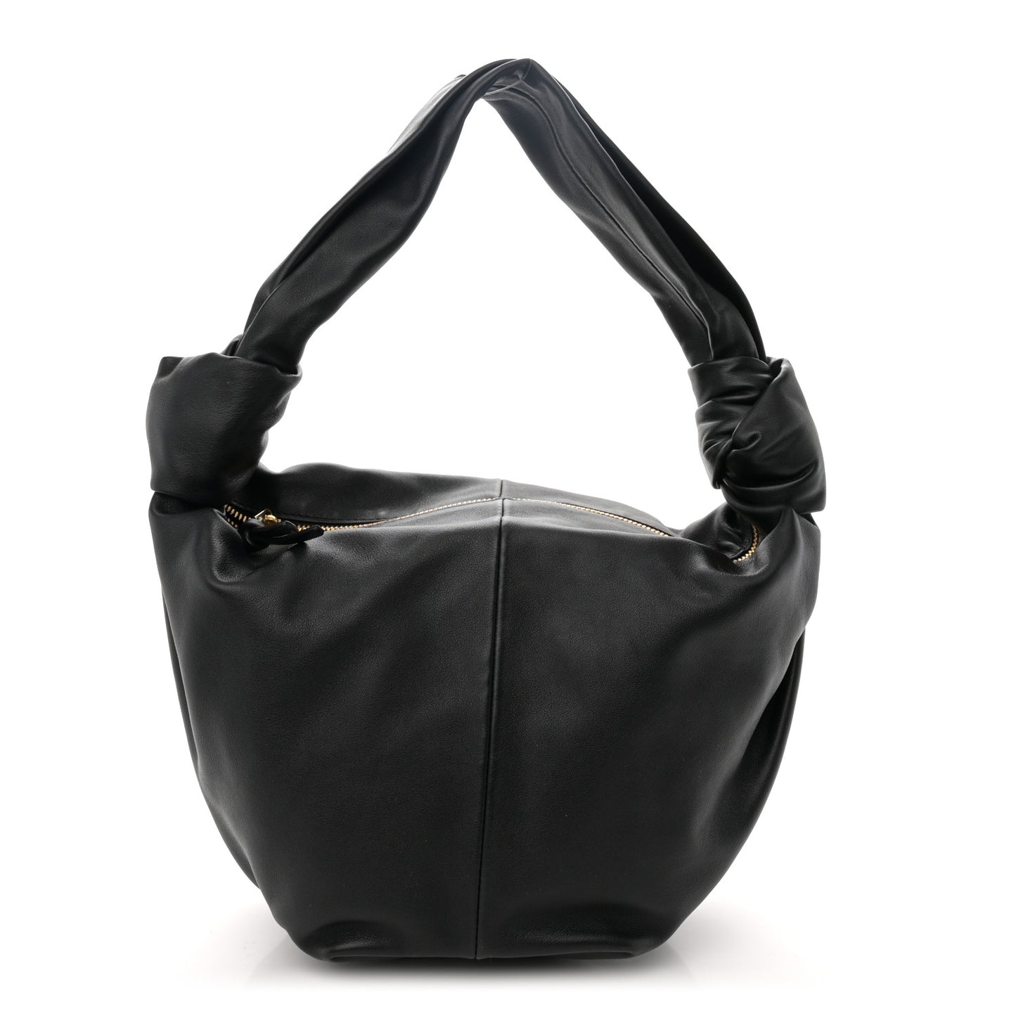 Calfskin Teen Double Knot Hobo Black