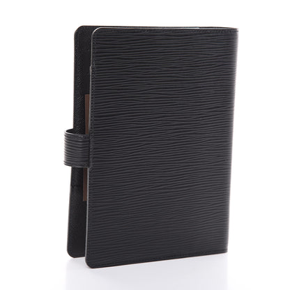 Louis Vuitton Epi Medium Ring Agenda Cover Black 3 of 8