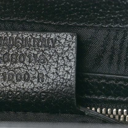 Gucci X BALENCIAGA BB Monogram Calfskin Web Small Jackie 1961 Hobo Black 7 of 10