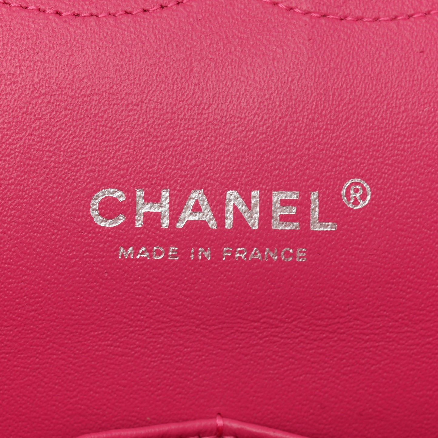 Patent Maxi Quilted Double Flap Fuchsia