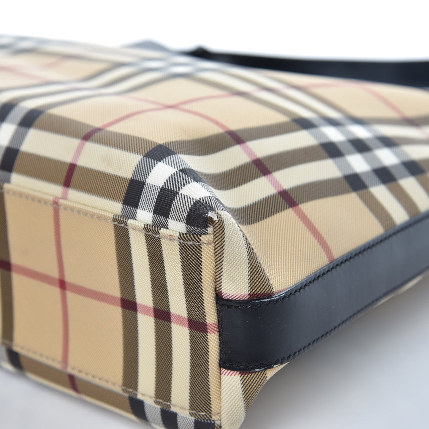 House Check Shoulder Bag Black