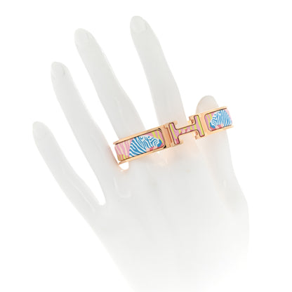 Hermes Enamel Narrow Print Zebres De Tanzania Clic Clac H Bracelet PM Color Patch 2 of 6