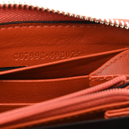 Gucci Calfskin Microguccissima Zip Around Wallet Orange 7 of 8