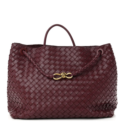 Bottega Veneta Nappa Intrecciato Large Andiamo Shoulder Bag Barolo 1 of 9