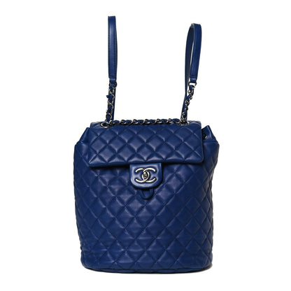 Chanel Lambskin Quilted Small Urban Spirit Backpack Blue 1 of 11