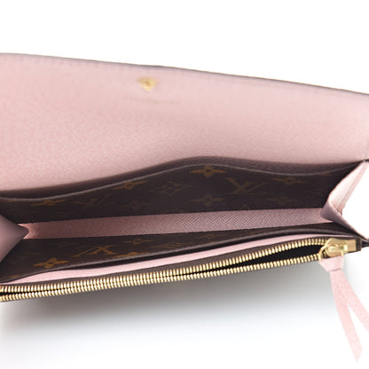 Louis Vuitton Monogram Emilie Wallet Rose Ballerine 5 of 13